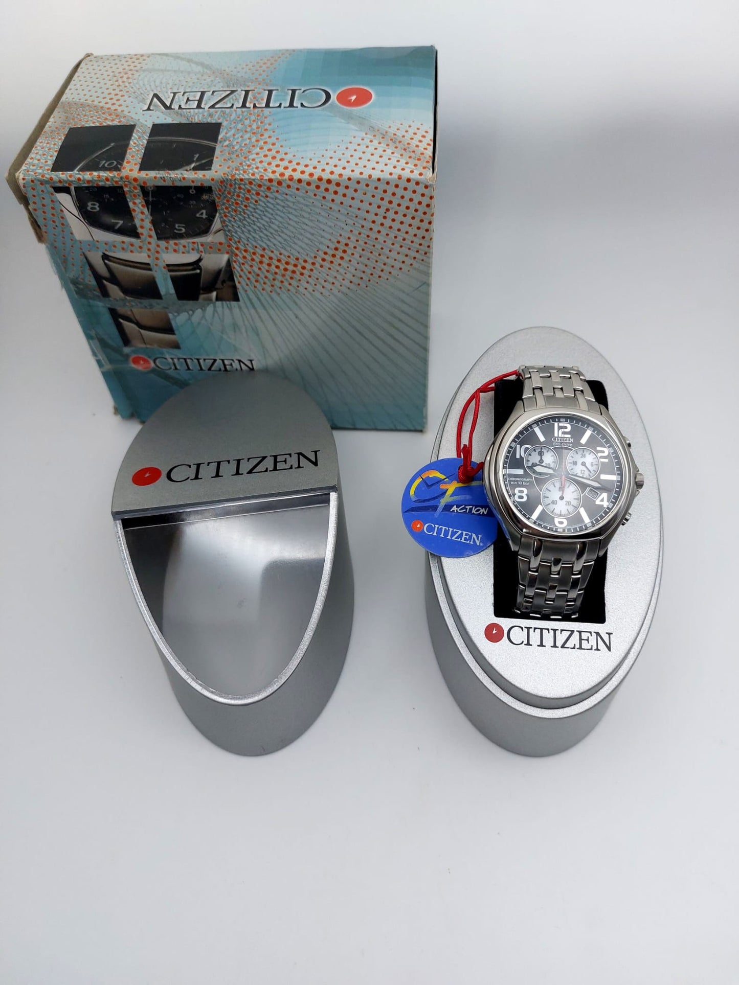 Citizen - Action - Eco-drive Chronograph - Senza Prezzo di Riserva - AT0220-59F - Uomo - 2000-2010
