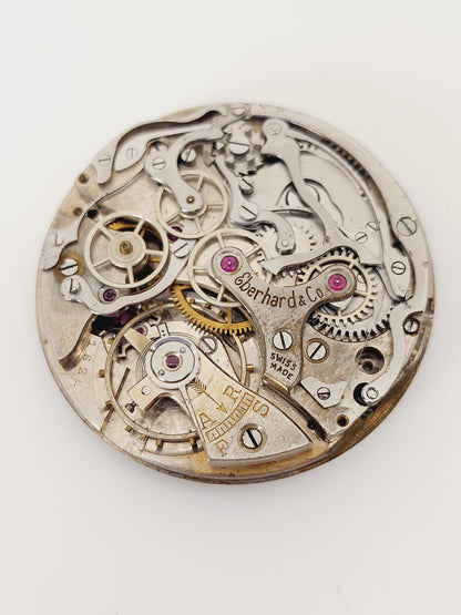 Eberhard Pre Extrafort Movement Cal 16000 Monopusher for Parts Repair Watch