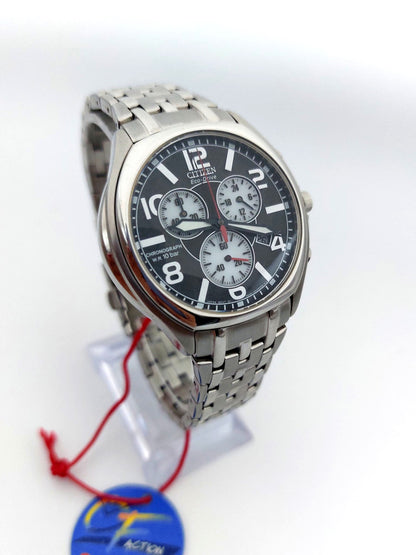 Citizen - Action - Eco-drive Chronograph - Senza Prezzo di Riserva - AT0220-59F - Uomo - 2000-2010
